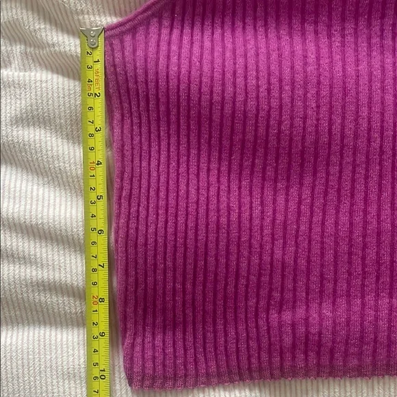 Guest in Residence - Ribbed Tank Top - Medium - Fuscia - Picture 11 of 12